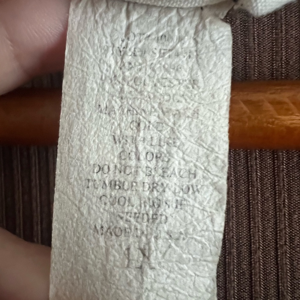 Brown Ribbed Cardigan Size 1X – Excellent Condition - Picture 3 of 5